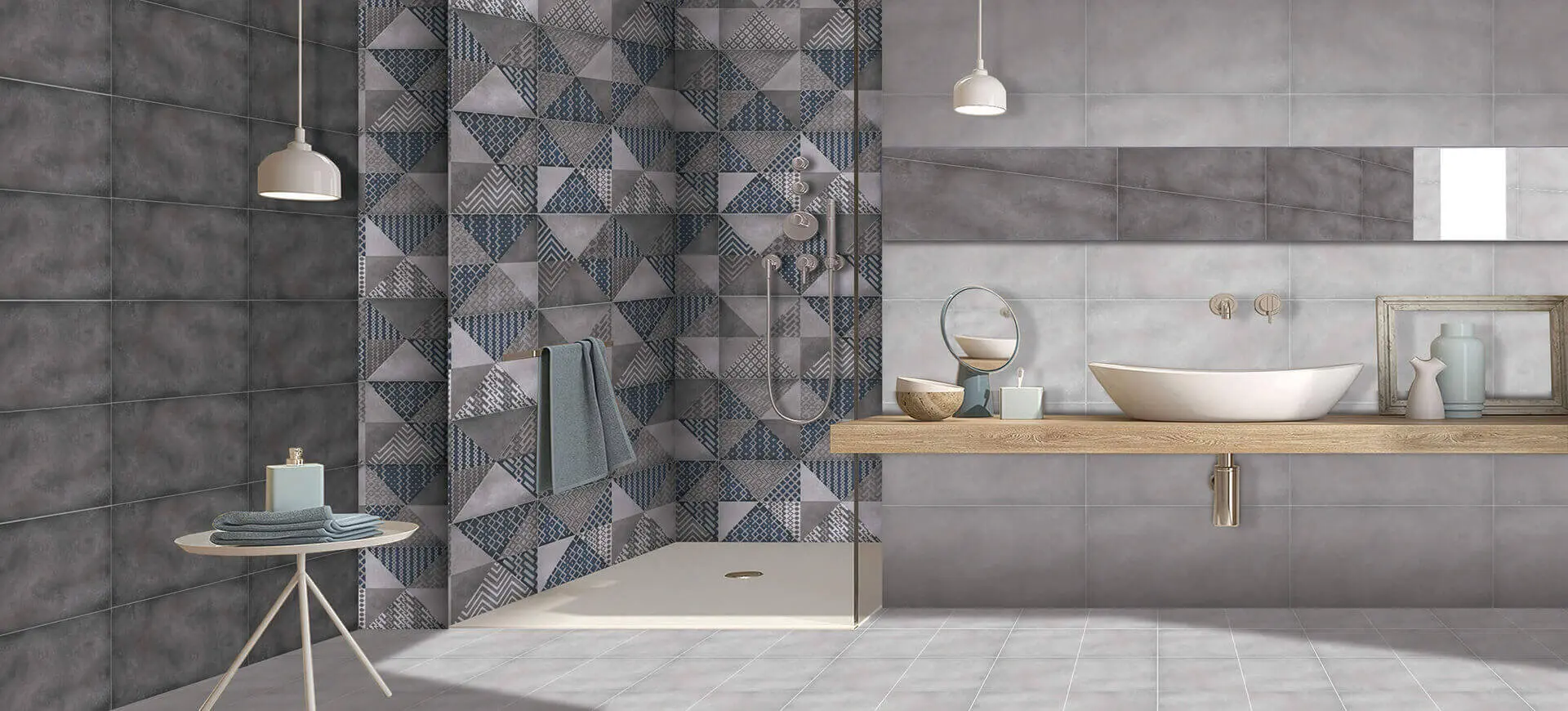 porcelain bathroom wall tiles